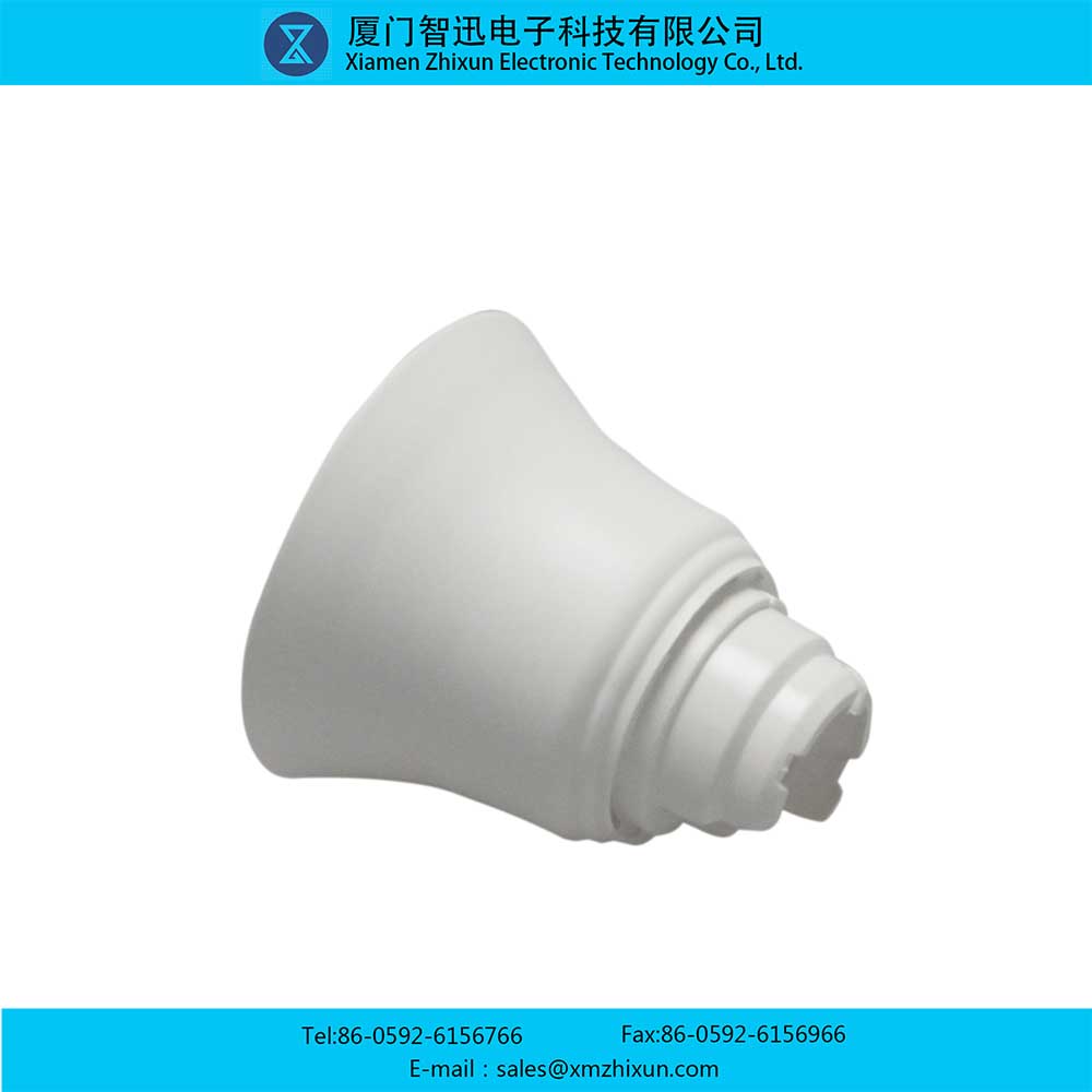 A800薄款白色PBT球形灯泡LED家用节能照明灯壳组件塑包铝冲压注塑灯杯壳件