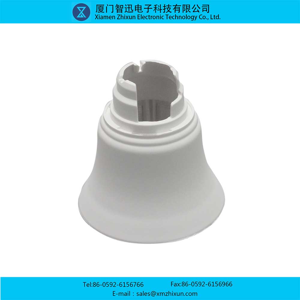 A800薄款白色PBT球形灯泡LED家用节能照明灯壳组件塑包铝冲压注塑灯杯壳件